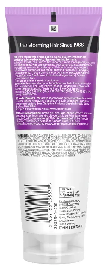John Frieda Frizz Ease Infinite Smooth Shampoo (250 ml)