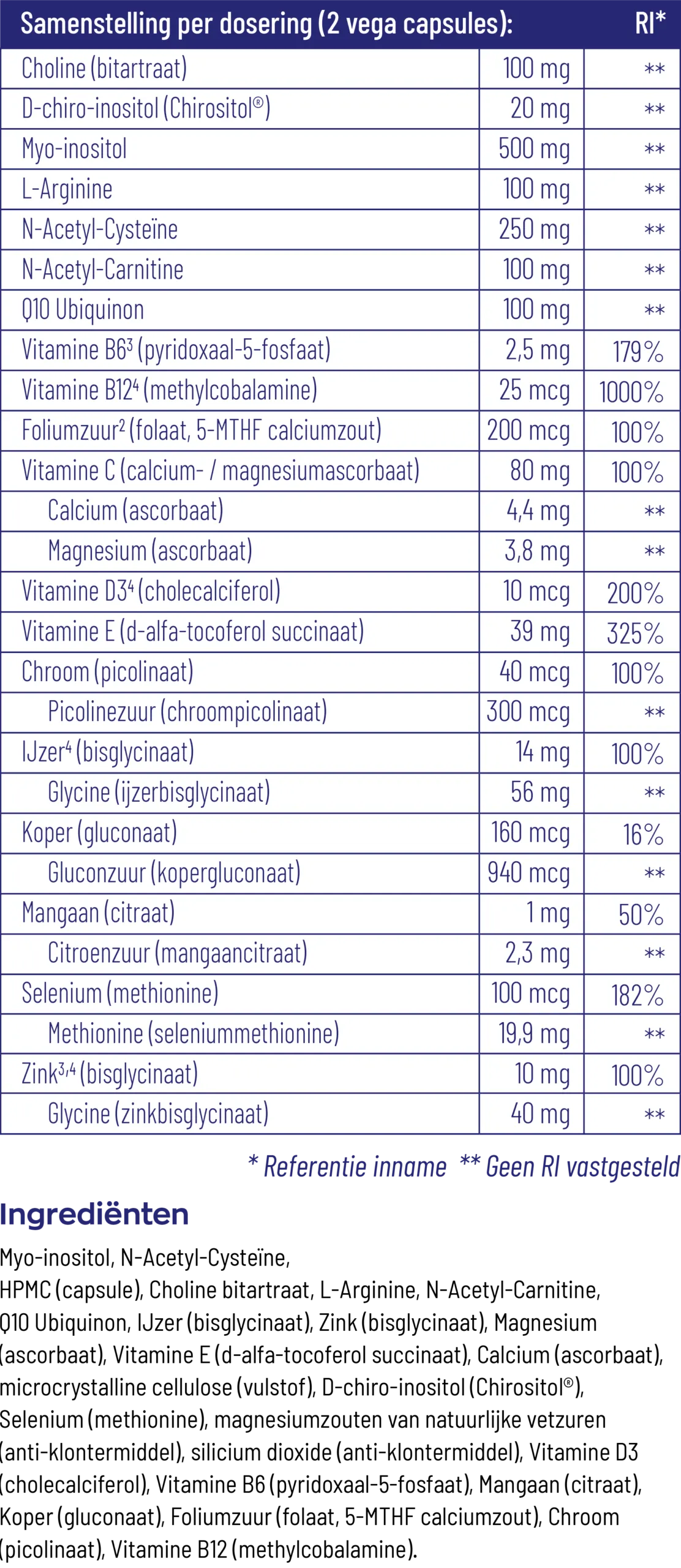 Vitakruid Femme Vruchtbaarheid Support (120 vega capsules) - image 3