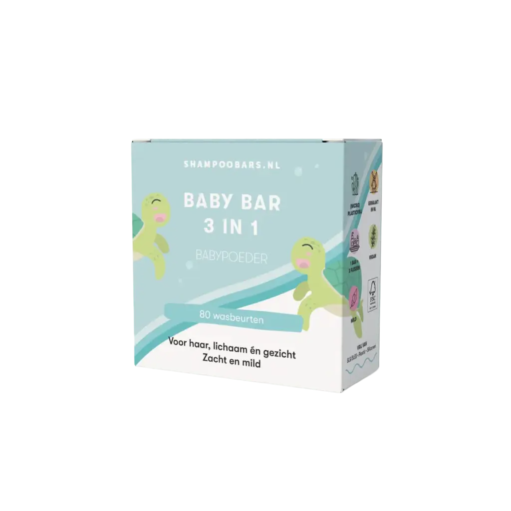 ShampooBars 3-in-1 Baby Bar Babypoeder
