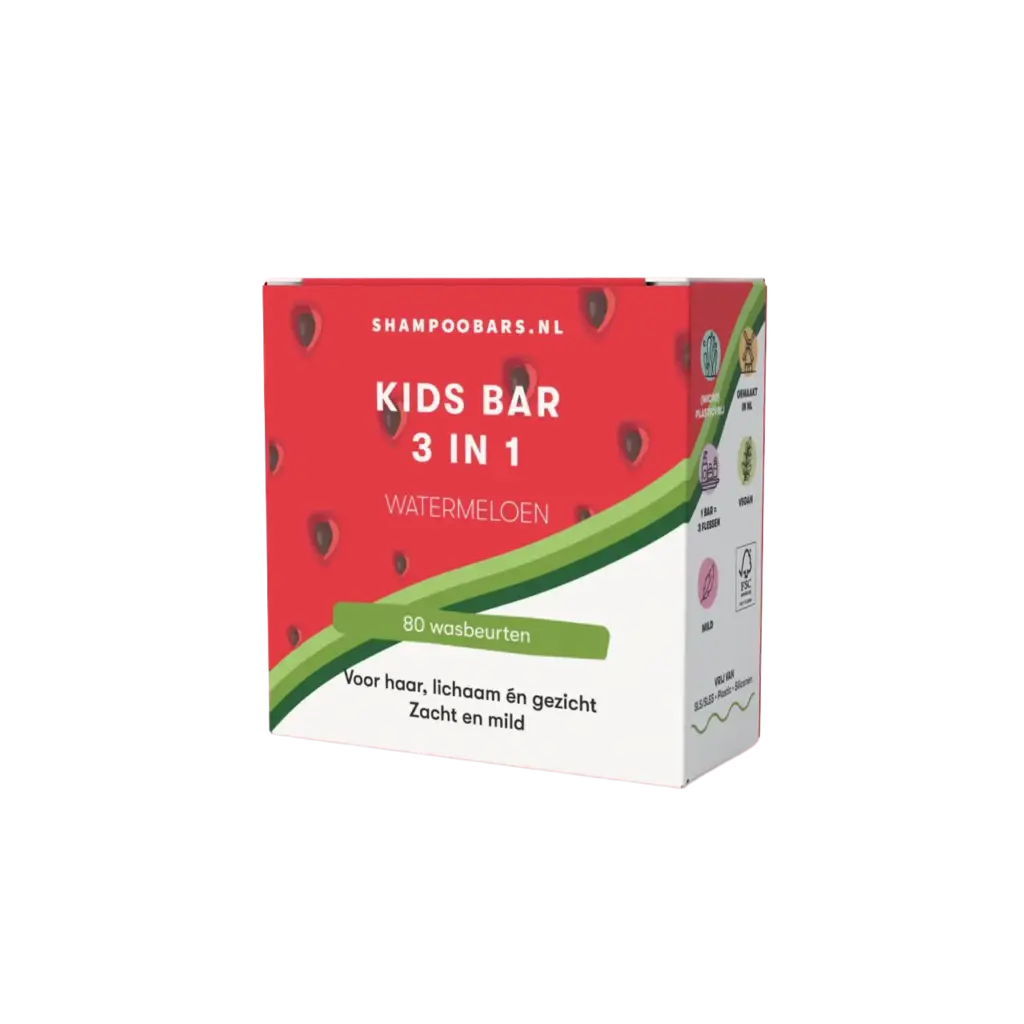 ShampooBars 3-in-1 Kids Bar Watermeloen