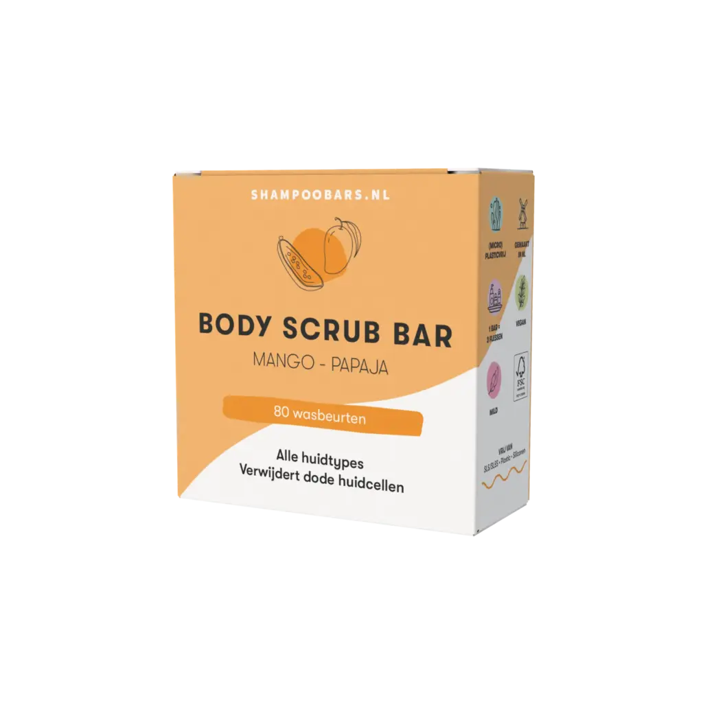 ShampooBars Body Scrub Bar Mango-Papaja
