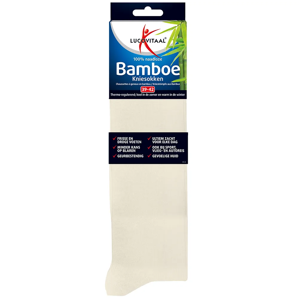 Lucovitaal Kniesok Bamboe 39-42 (1 paar)