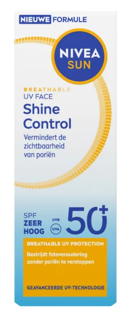 Nivea Sun Breathable Uv Face Shine Control SPF50+ (40 ml)