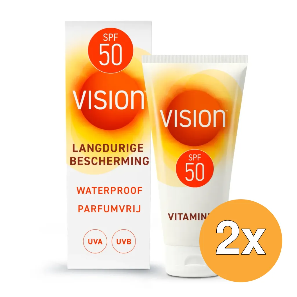 2x Vision Every Day Sun Protection SPF50 (180 ml)