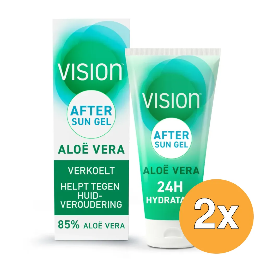 2x Vision Aftersun Aloe Vera Gel (180 ml)