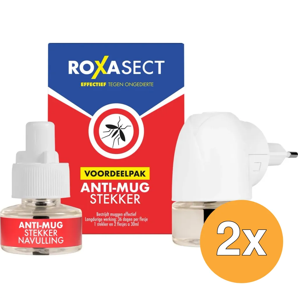 2x Roxasect Anti mug stekker actieverpakking 2 navulverpakking (1 stuk)