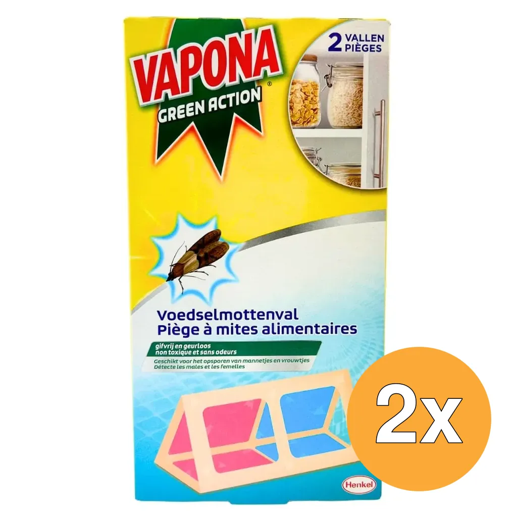 2x Vapona Green Voedselmottenval (2 stuks)