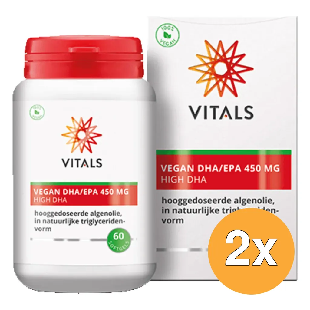 2x Vitals Vegan Dha/Epa 450 Mg (60 vega softgels)