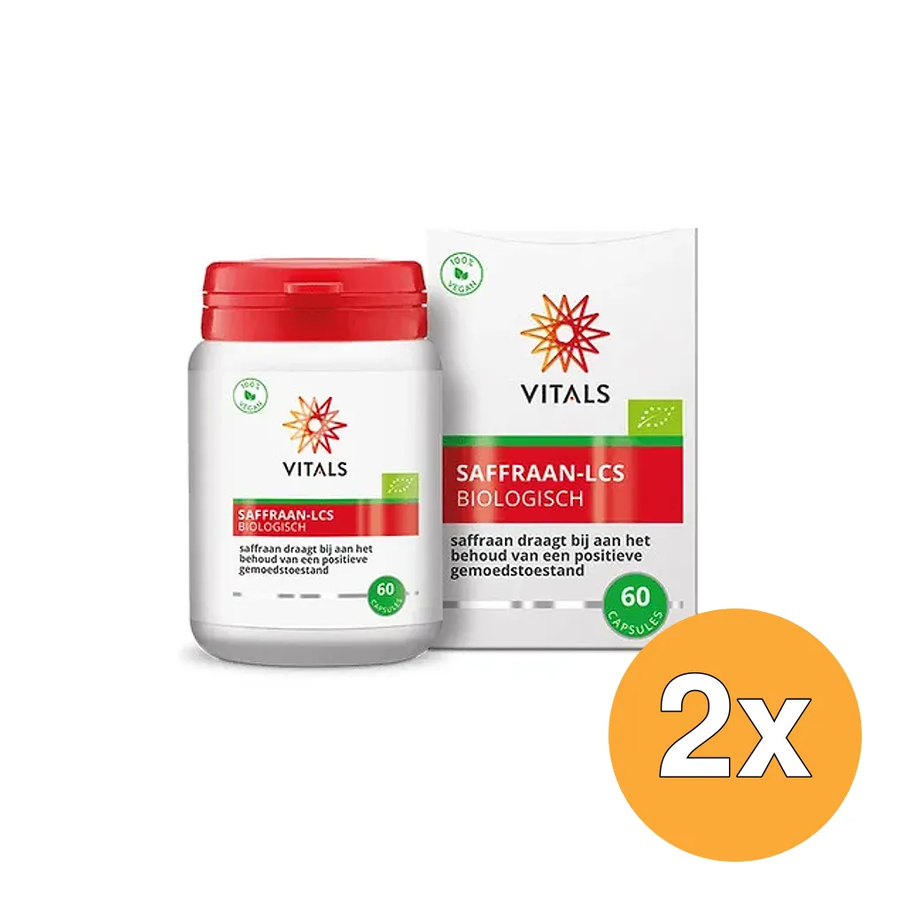 2x Vitals Saffraan-Lcs Bio (60 capsules)
