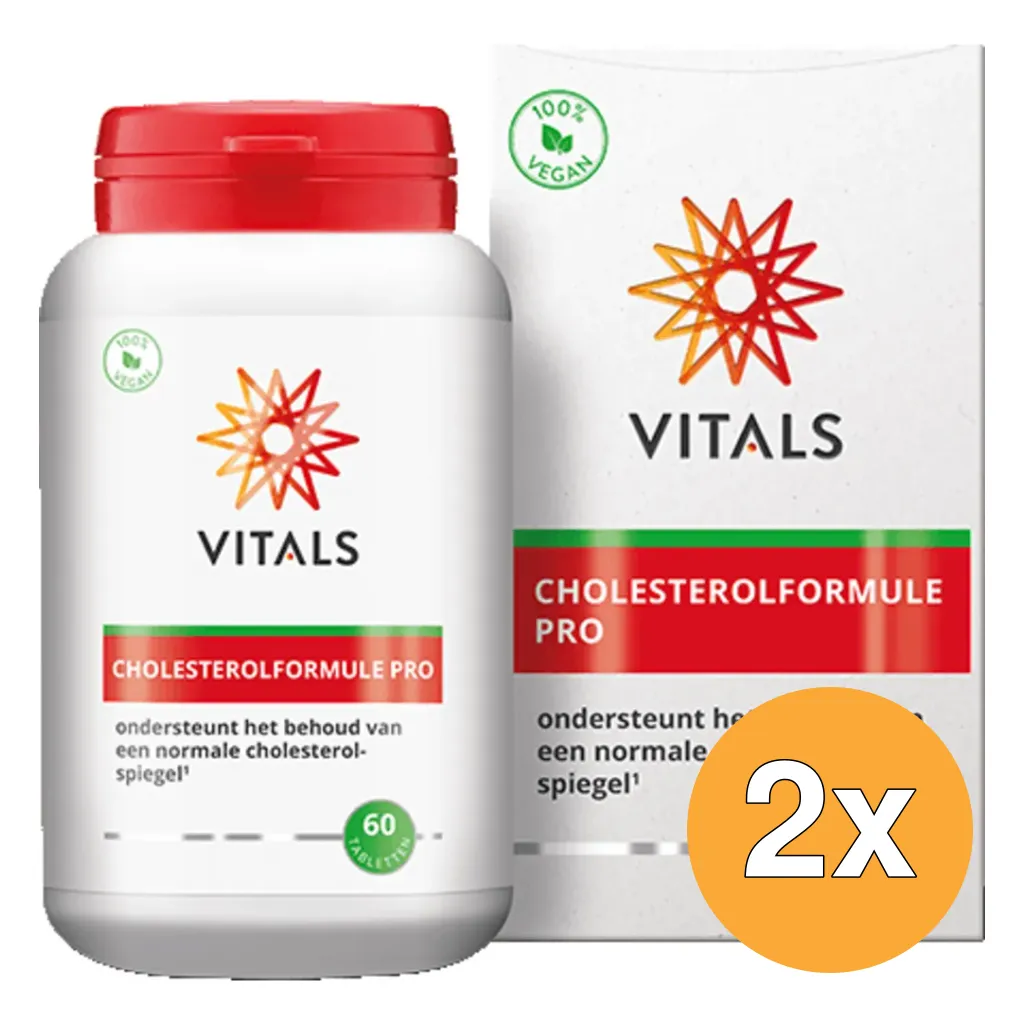 2x Vitals Cholesterolformule Pro (60 tabletten)