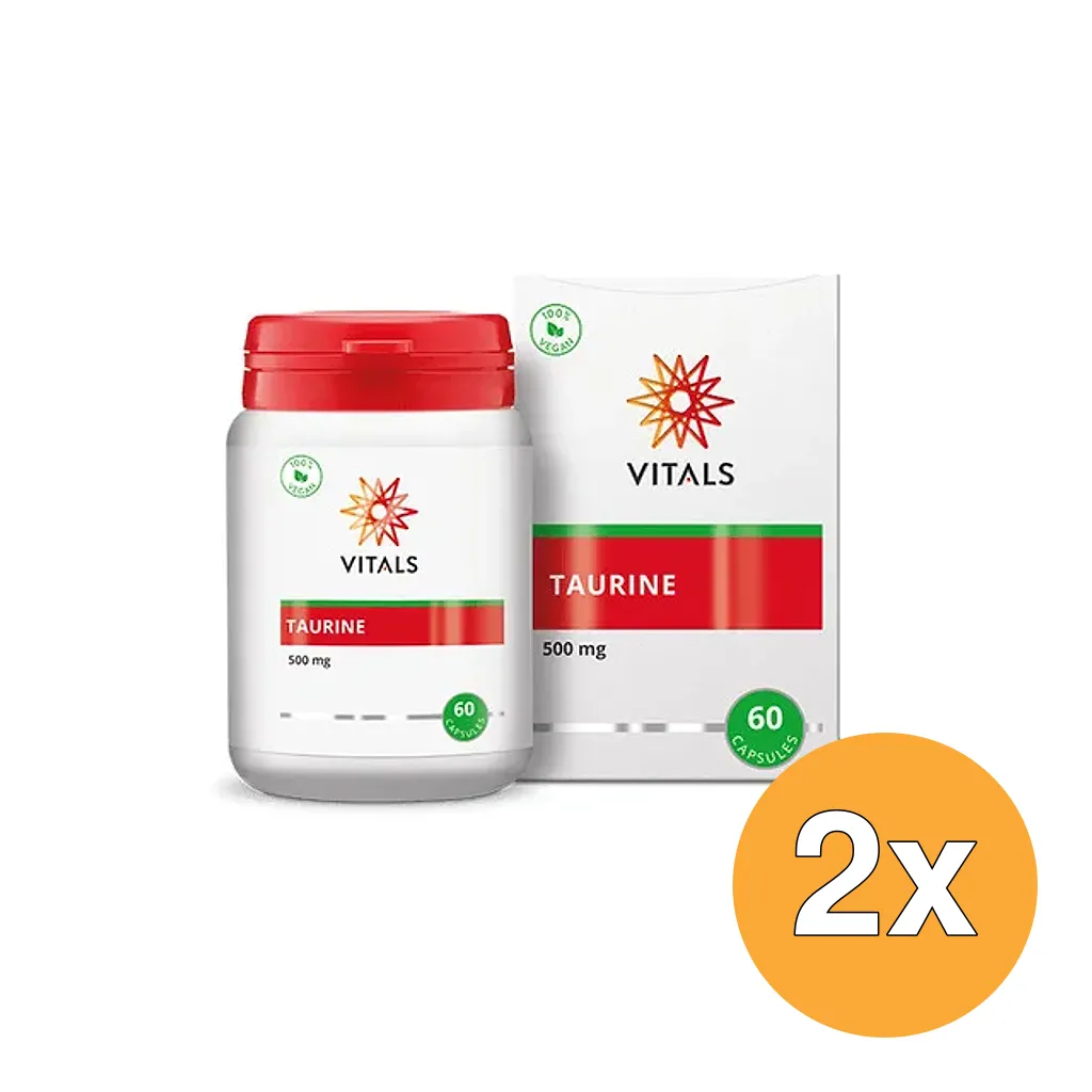 2x Vitals Taurine 500 mg (60 capsules)
