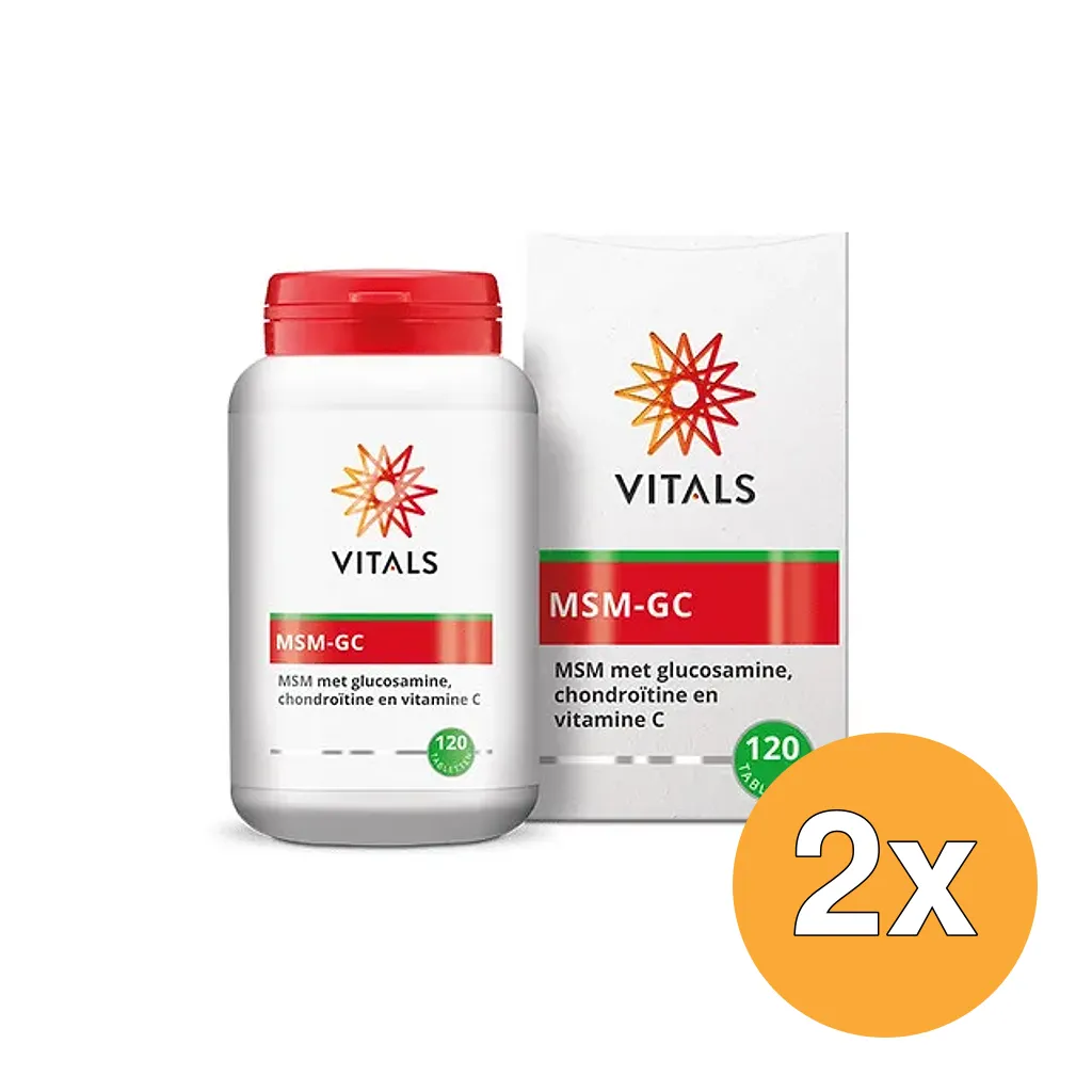 2x Vitals MSM GC (120 tabletten)