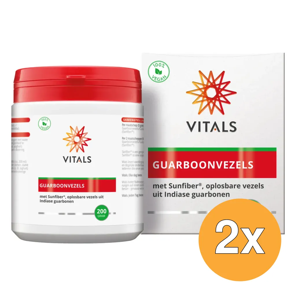 2x Vitals Guarboonvezels (200 gr)