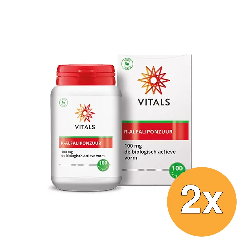 2x Vitals R-Alfaliponzuur (100 capsules)