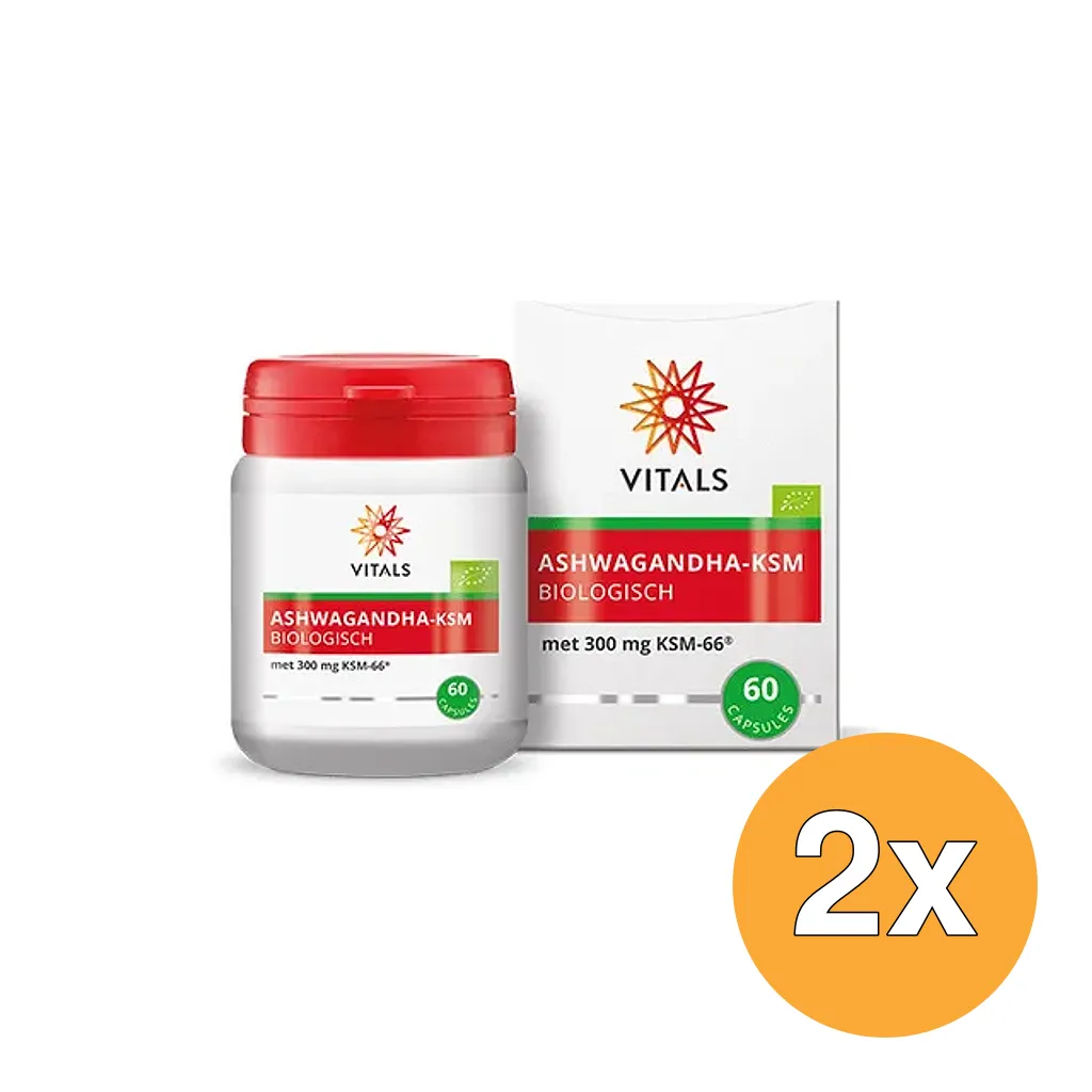 2x Vitals Ashwagandha-Ksm Bio (60 capsules)