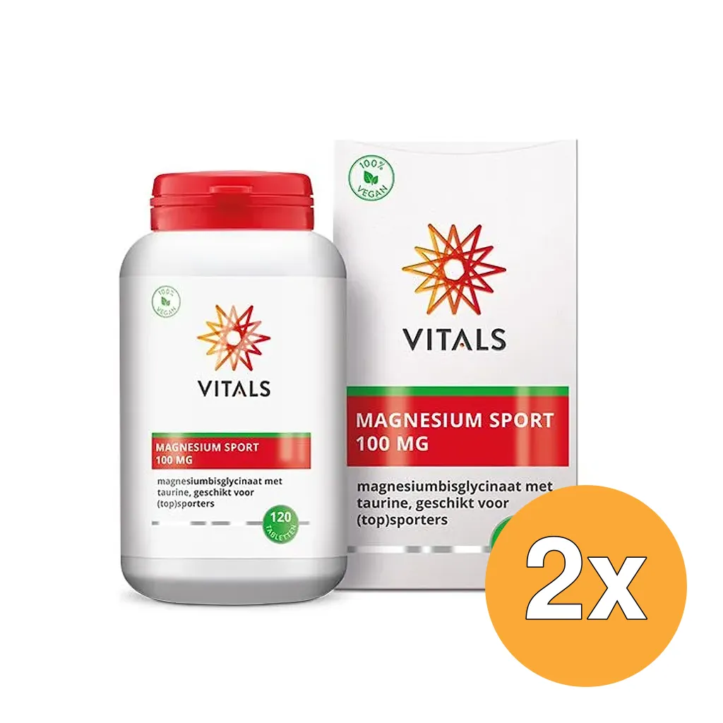 2x Vitals Magnesium sport (120 tabletten)