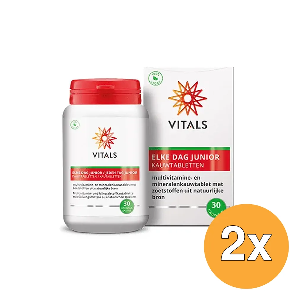 2x Vitals Elke dag junior (30 kauwtabletten)