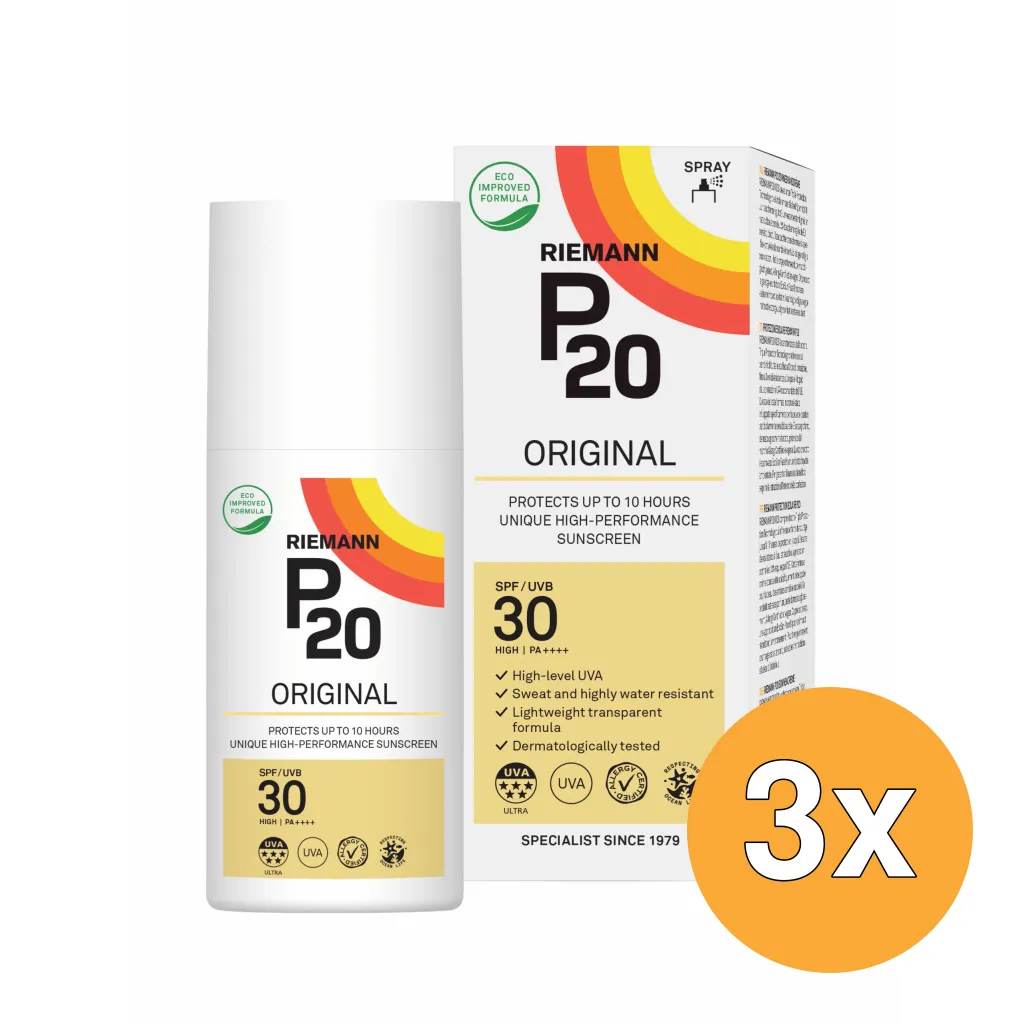 3x Riemann P20 Original SPF30 Spray (175 ml)