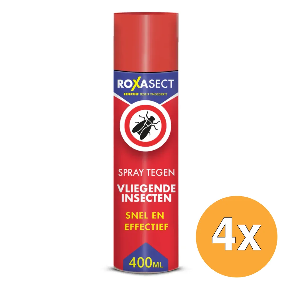 4x Roxasect Spuitbus vliegende insecten (400 ml)
