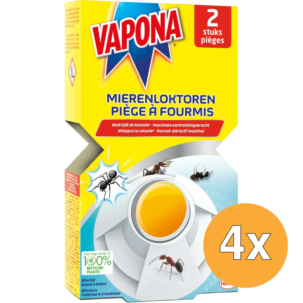 4x Vapona Volcano - Mierenloktoren (2 stuks)