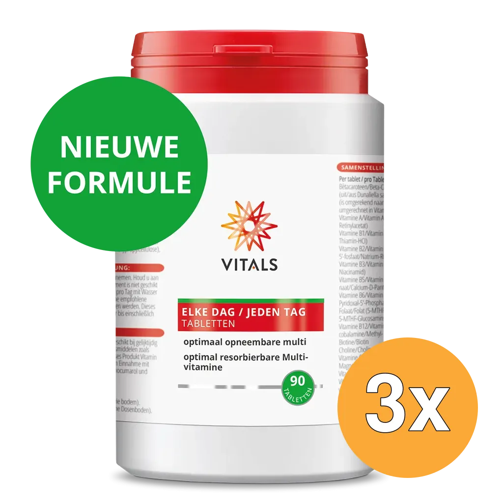 3x Vitals Elke Dag (90 tabletten)