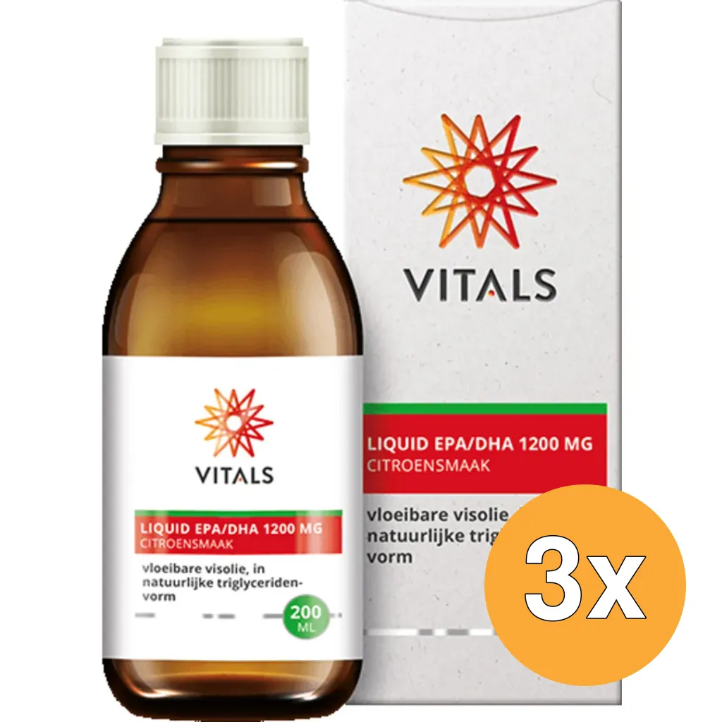 3x Vitals Liquid EPA/DHA 1200 mg (200 ml)