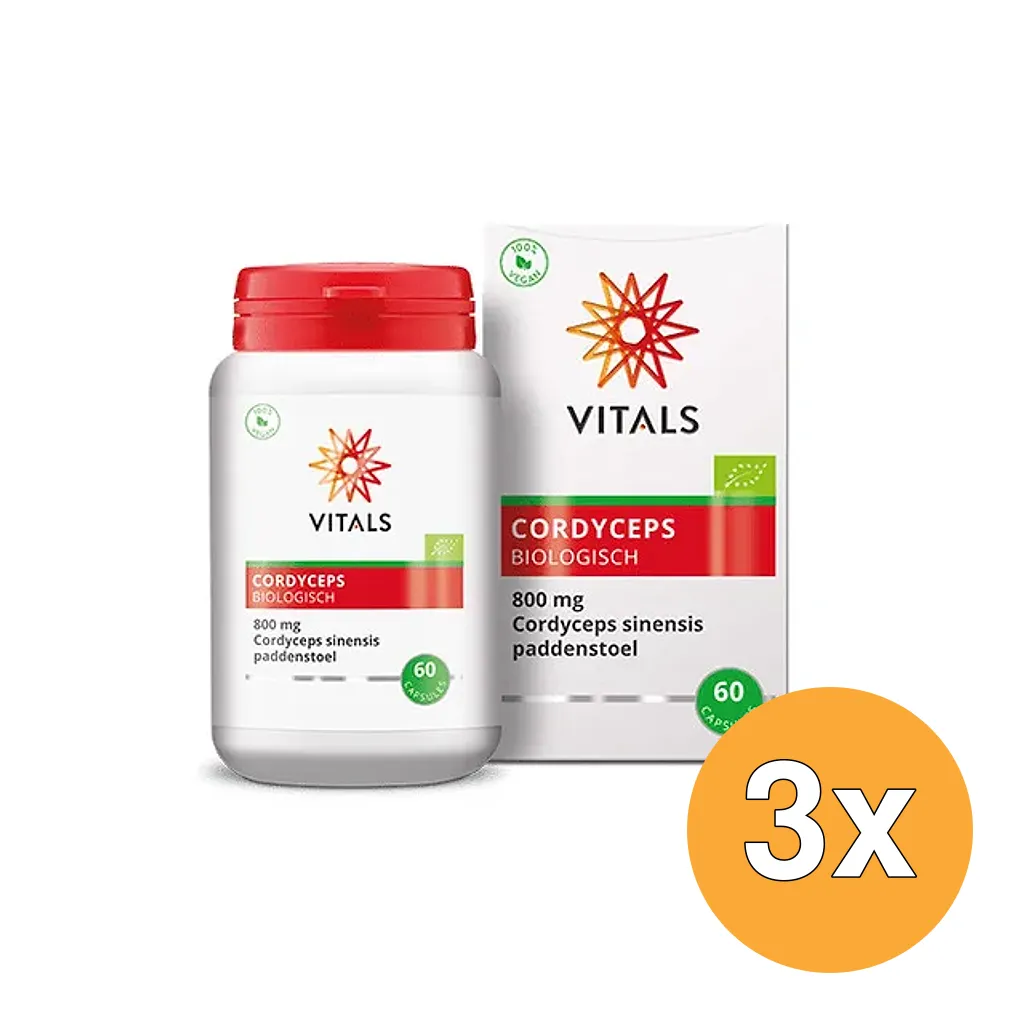 3x Vitals Cordyceps bio (60 capsules)