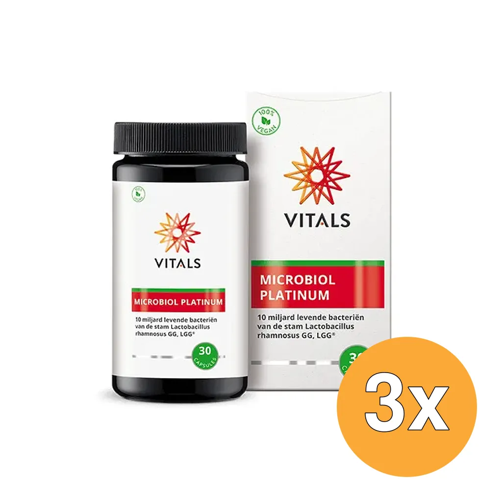 3x Vitals Microbiol Platinum (30 capsules)