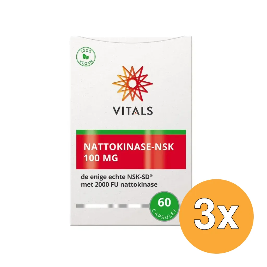 3x Vitals Nattokinase-NSK (60 capsules)