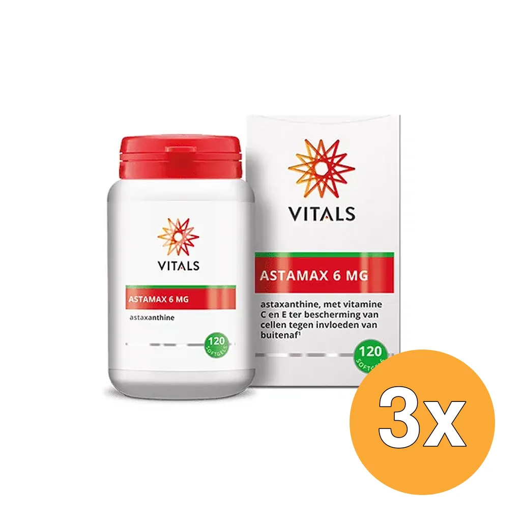 3x Vitals Astamax 6mg (120 softgels)