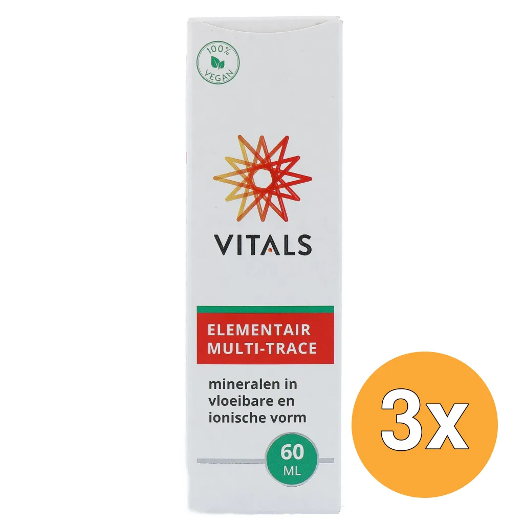3x Vitals Elementair Multi-Trace (60 ml)