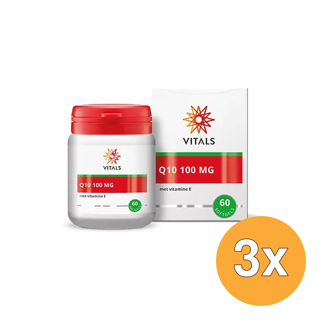 3x Vitals Q10 100 mg (60 capsules)