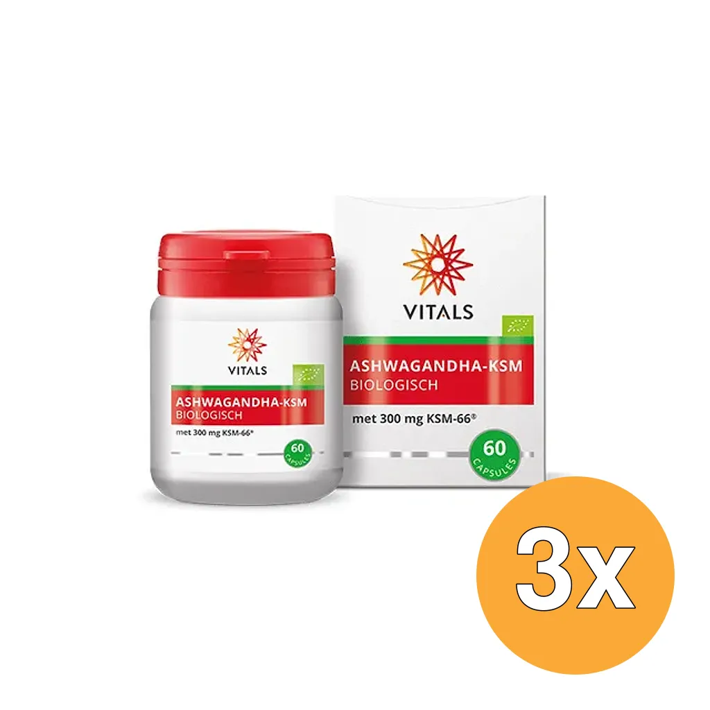 3x Vitals Ashwagandha-Ksm Bio (60 capsules)