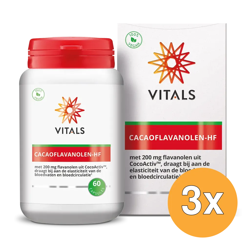 3x Vitals CacaoFlavanolen-HF (60 capsules)