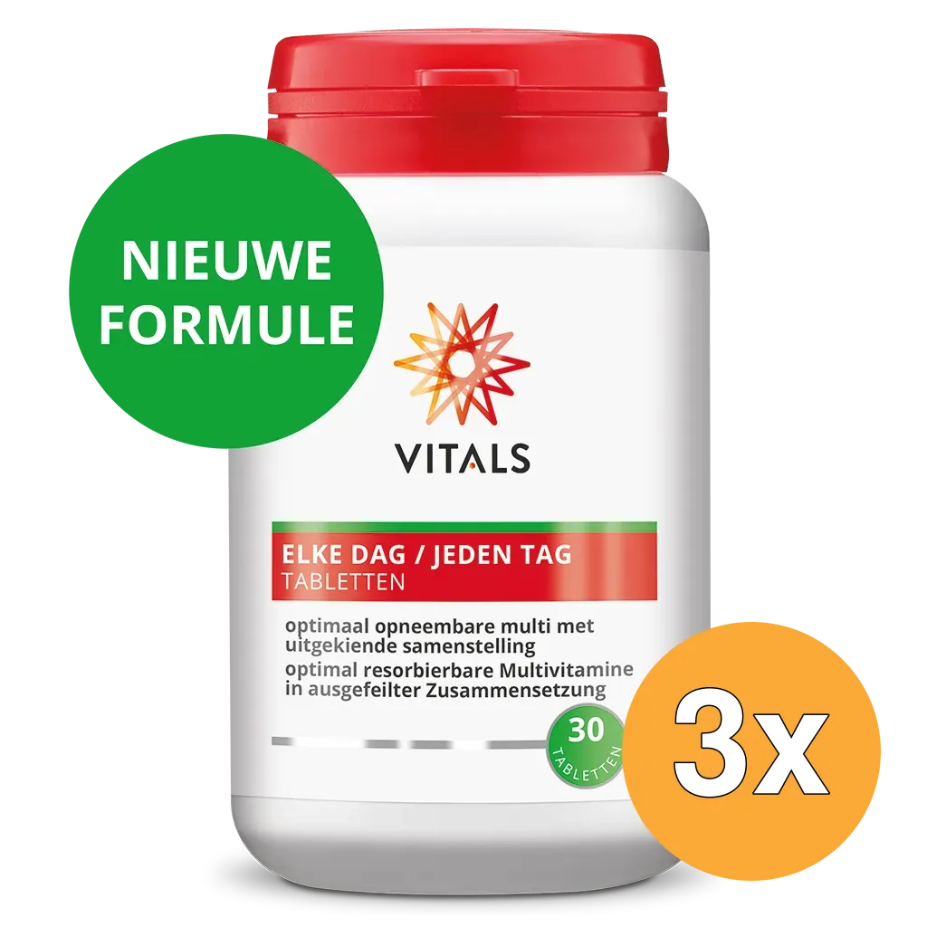 3x Vitals Elke Dag (30 tabletten)