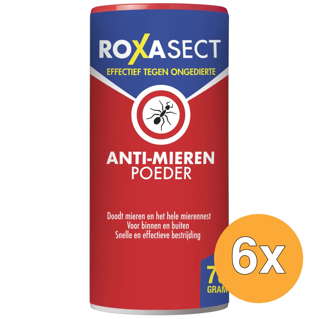 6x Roxasect Anti Mierenpoeder (75 gr)