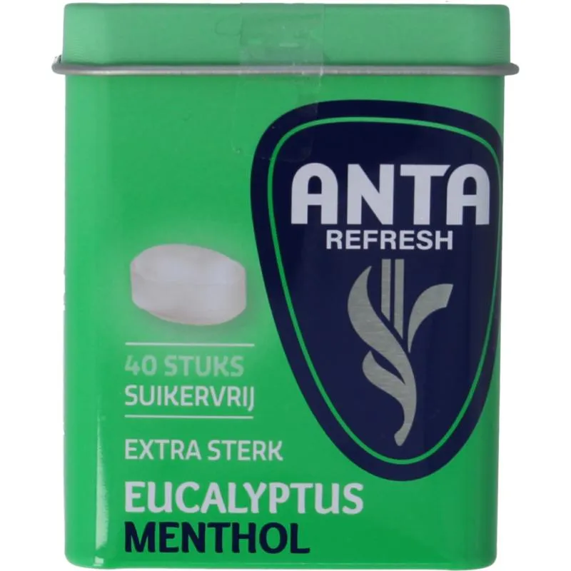 Anta Refresh Eucalyptus Menthol Extra Sterk Suikervrij (72 gr)