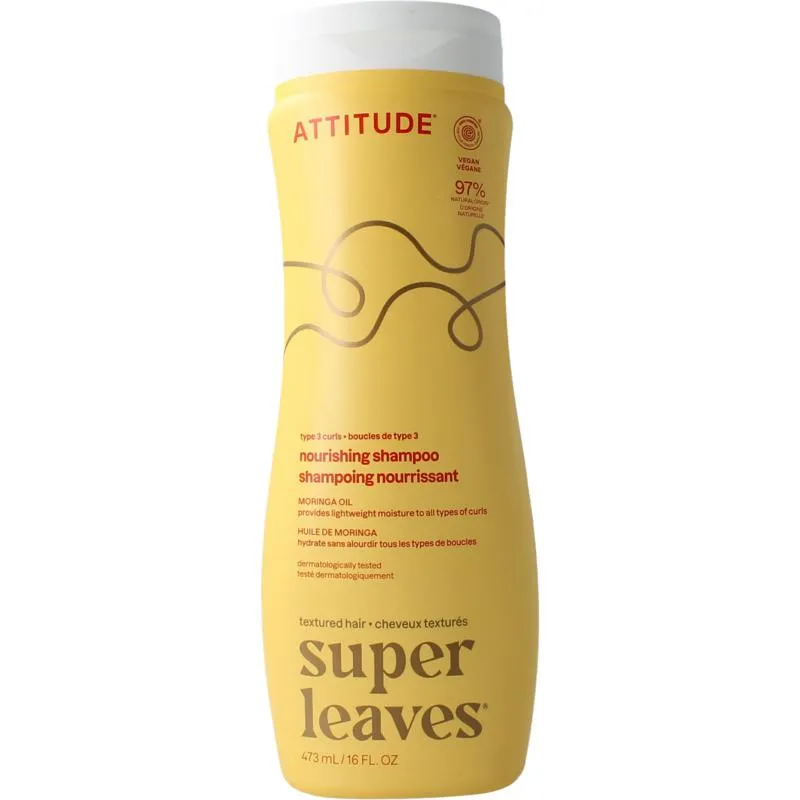 Attitude Shampoo Moringa Oil Curl Nourishing Type 3 (473 ml)