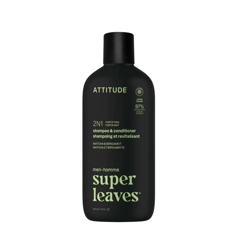 Attitude Men 2in1 Shampoo & Conditioner Bergamot & Matcha (415 ml)