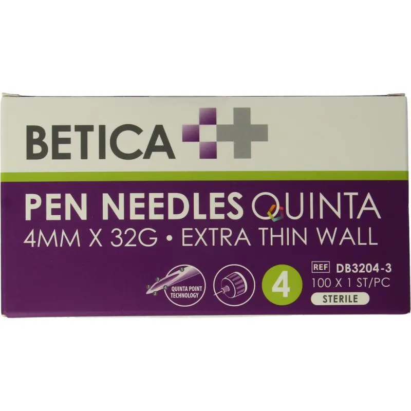 Betica Pennaalden Quinta Steriel 4mmx32g (100 stuks)