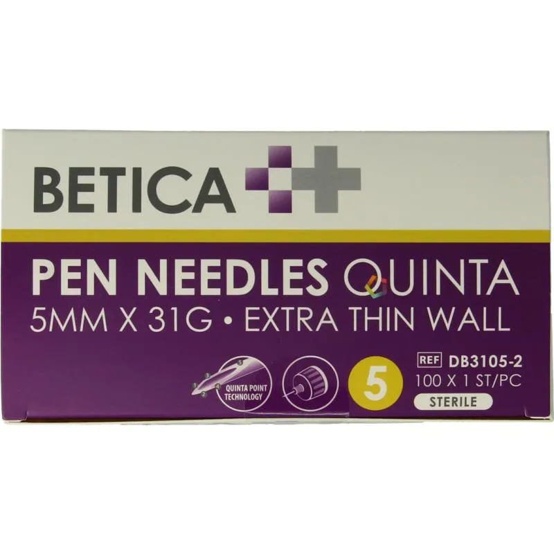 Betica Pennaalden Quinta Steriel 5mmx31g (100 stuks)