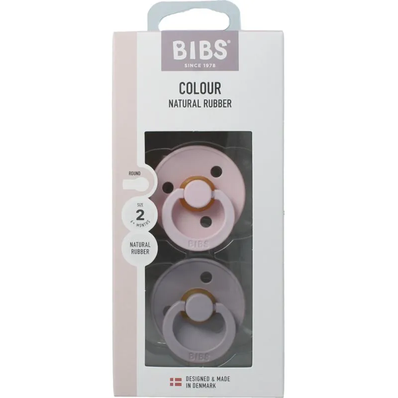 Bibs Fopspeen Maat 2 Blossom Dusky Lilac Natural Rubber (2 stuks)