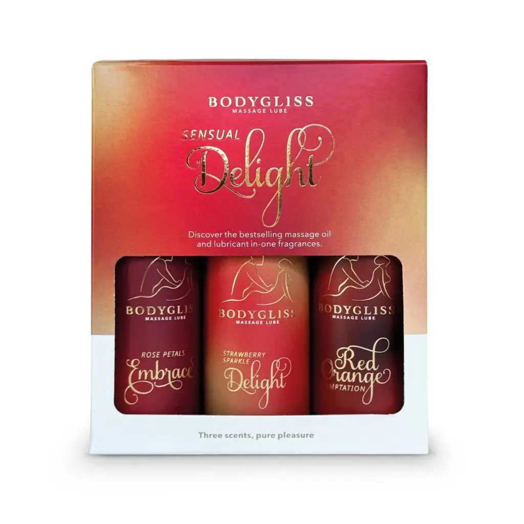 Bodygliss Sensual Delight Three-pack Travel Edition (150 ml)