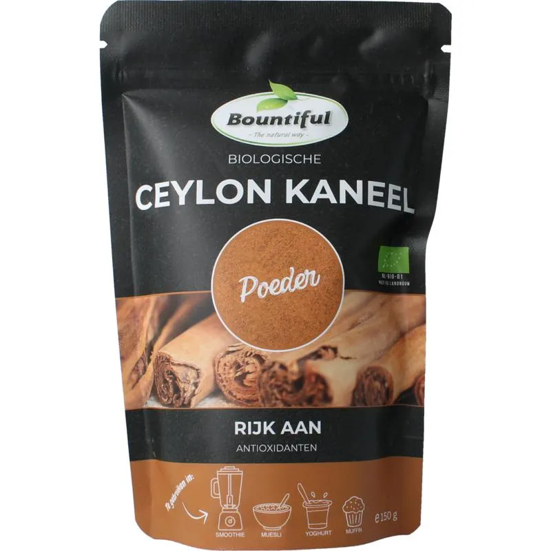 Bountiful Ceylon Kaneel Poeder Bio (150 gr)