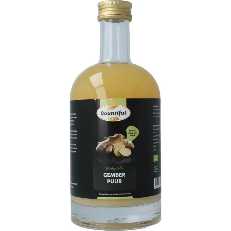 Bountiful Select Gember Sap Puur Bio (500 ml)