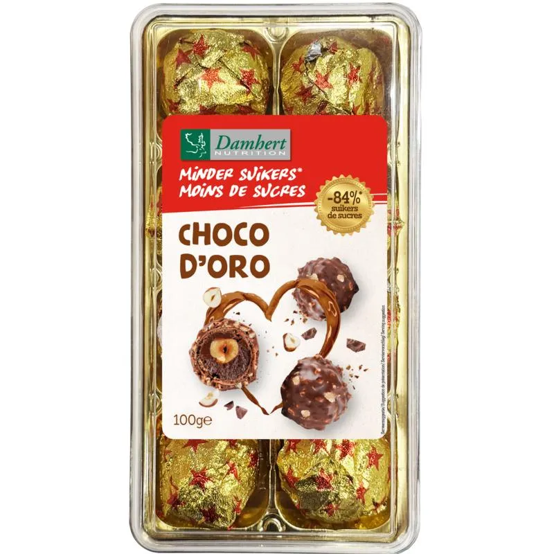 Damhert Choco Doro Minder Suiker (100 gr)