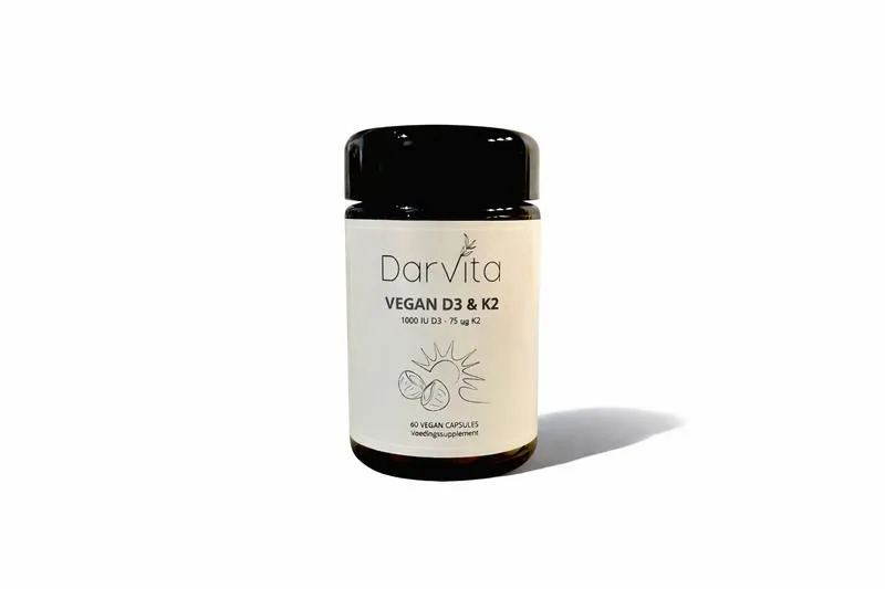 Darvita D3 & K2 1000 IU MCT-poeder (kokos) (60 vega capsules)