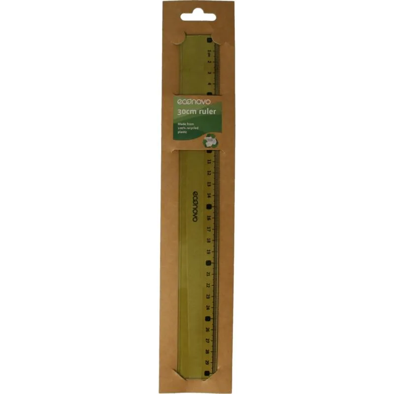 Econovo Liniaal 30cm Groen (1 stuk)