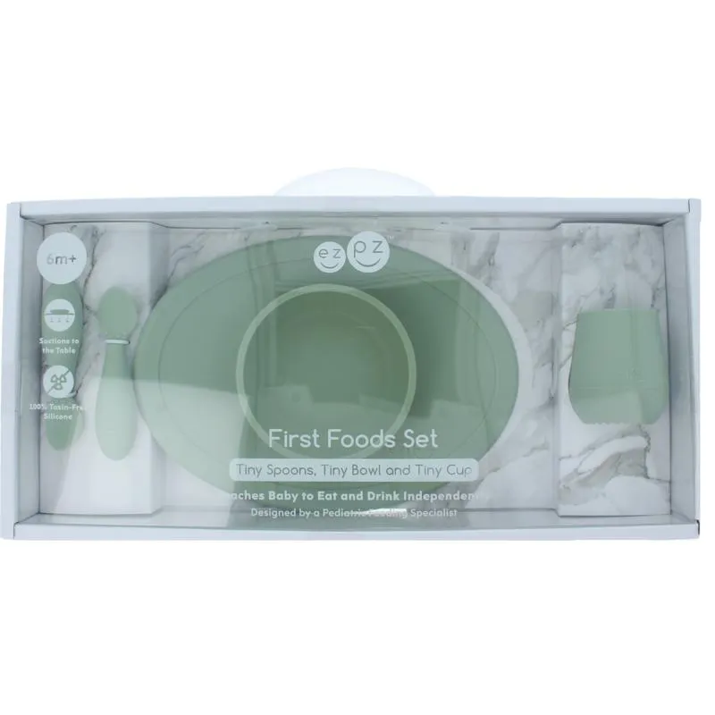 Ezpz First Food Set Sage (1 set)
