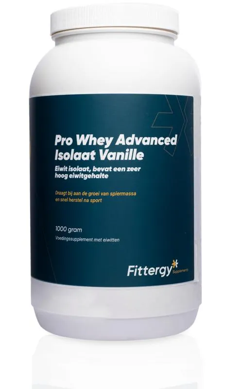 Fittergy Pro Whey Advanced Isolate Vanille (1000 gr)